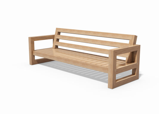 Tegning Hagesofa 4 seter massiv 2540 x 835 x 861 - Byggenkelt