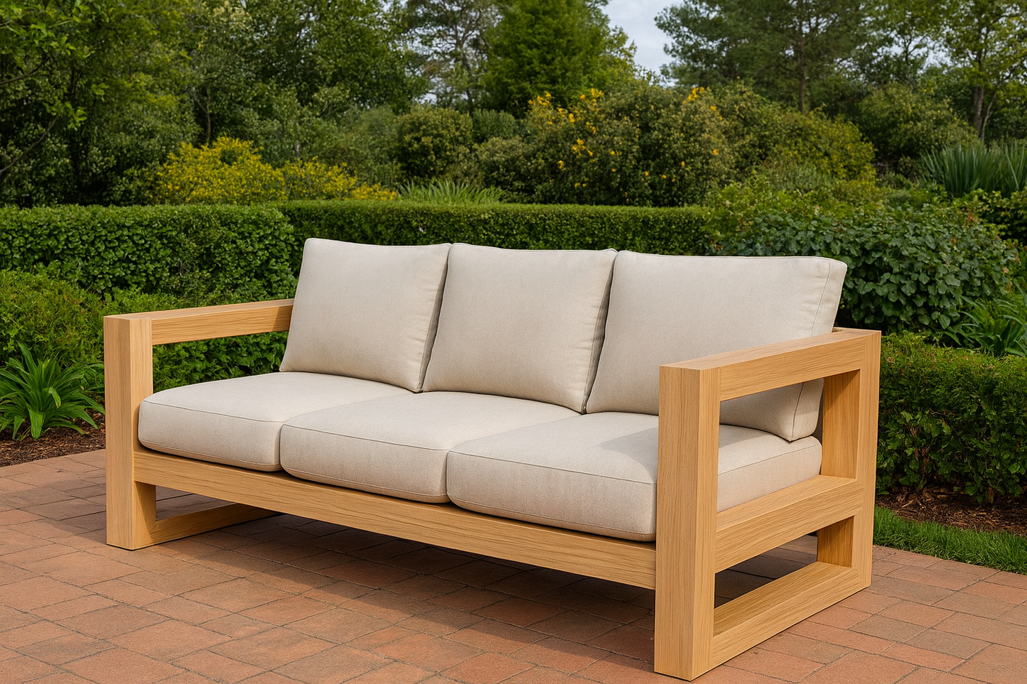 Tegning Hagesofa 3 seter massiv 1954 x 835 x 861