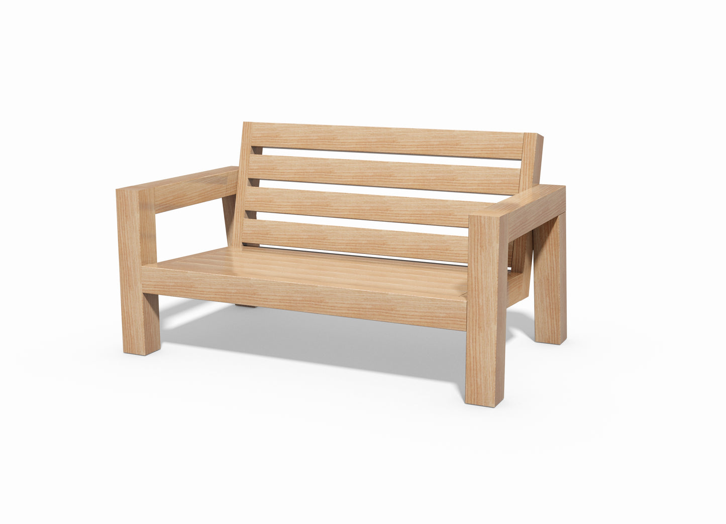 Tegning Hagesofa 2 seter 1419 x 791 x 875