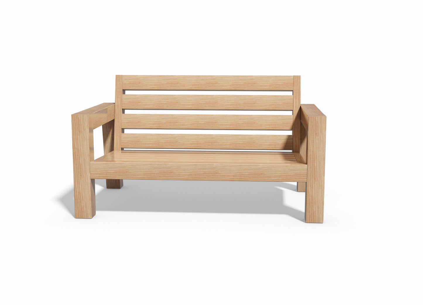 Tegning Hagesofa 2 seter 1419 x 791 x 875