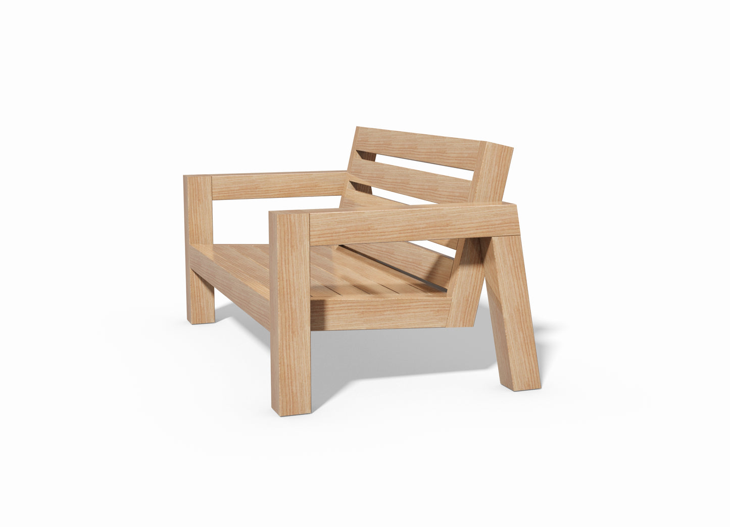 Tegning Hagesofa 2 seter 1419 x 791 x 875