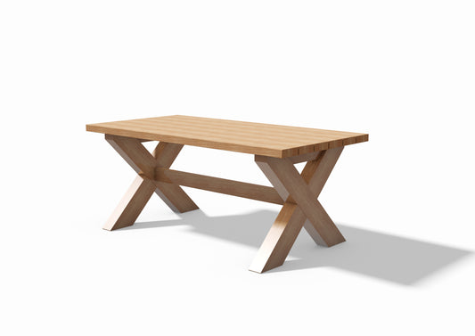 Tegning Massivt Hagebord 1800 x 908 x 748 - 001 - Byggenkelt