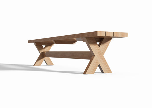 Tegning Hagebenk 2200 x 450 x 400 - Byggenkelt