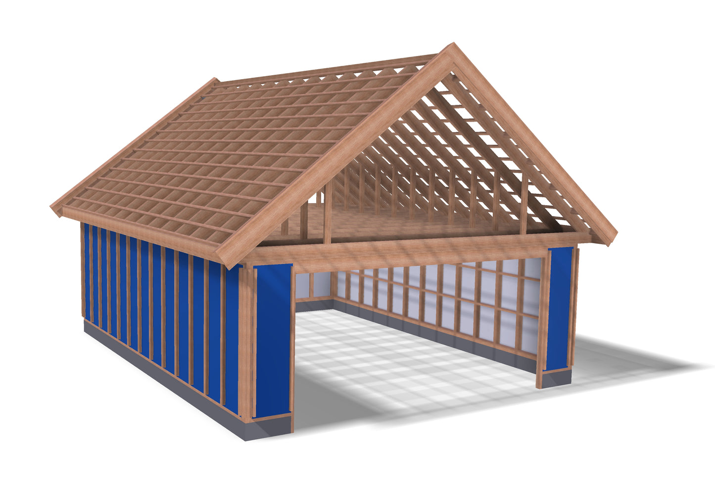 EON Element Garasje 6200 x 8000 med takvinkel 38 - Byggenkelt
