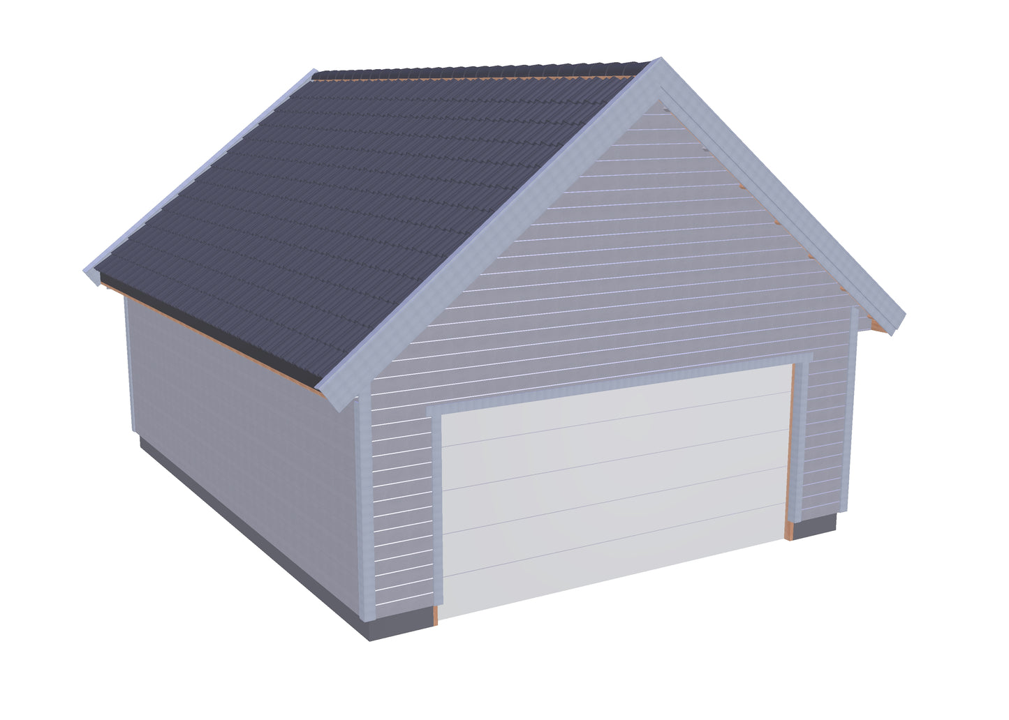 EON Element Garasje 6200 x 8000 med takvinkel 38 - Byggenkelt
