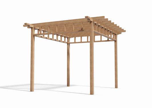 Tegning Pergola 3000 x 2500 - Byggenkelt