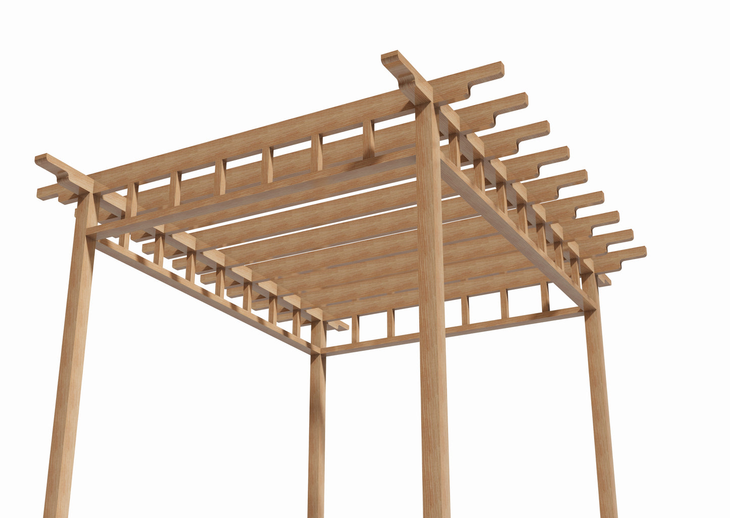 Tegning Pergola 3000 x 2500 - Byggenkelt