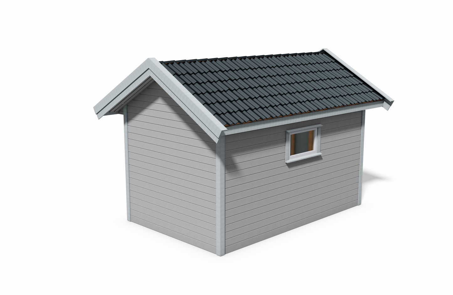 Tegning Bod 4800 x 3000 takvinkel 30 med takutspring - Byggenkelt