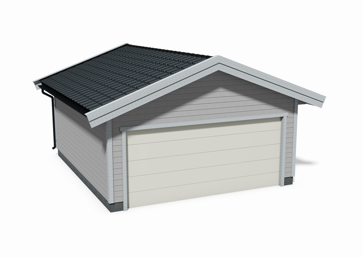 Tegning Dobbel Garasje Bredde 5600 med takvinkel 20 og 1 port - Byggenkelt