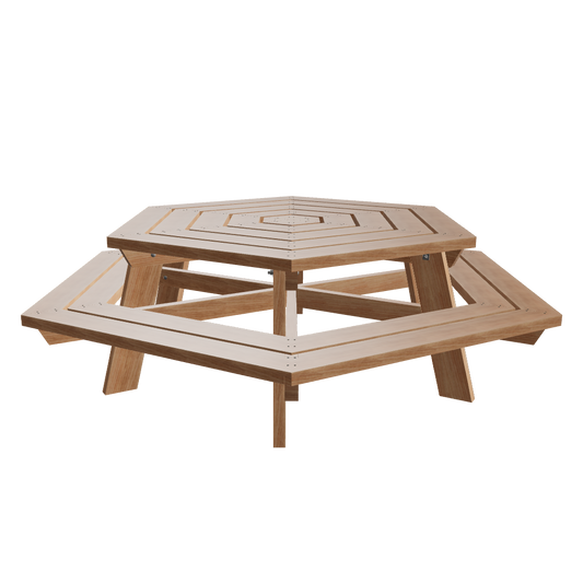 Tegning 6-kant Rastebenk 2656 x 2300 x 750 - 001