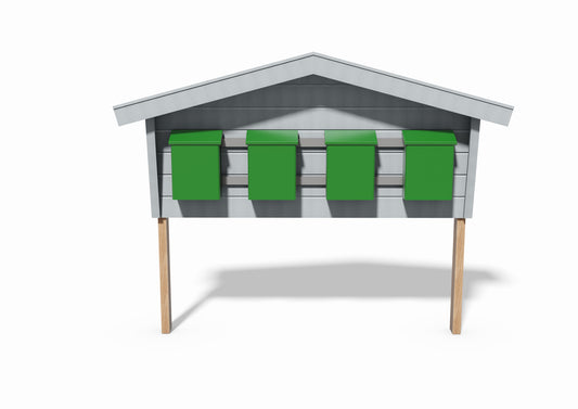 Tegning Postkasse Stativ 2188x312x1678 - Byggenkelt