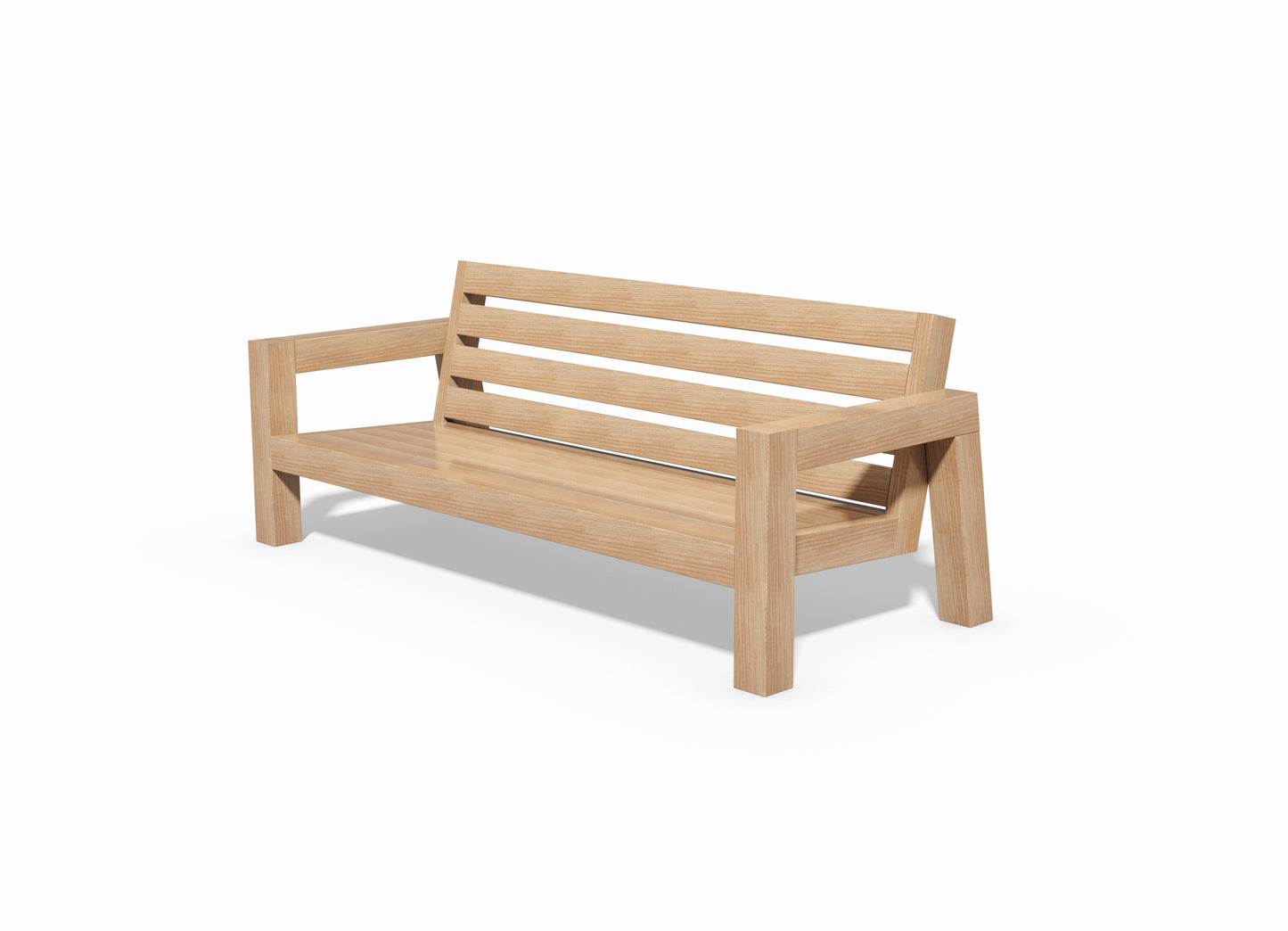 Tegning Hagesofa 3 seter 2030 x 791 x 875