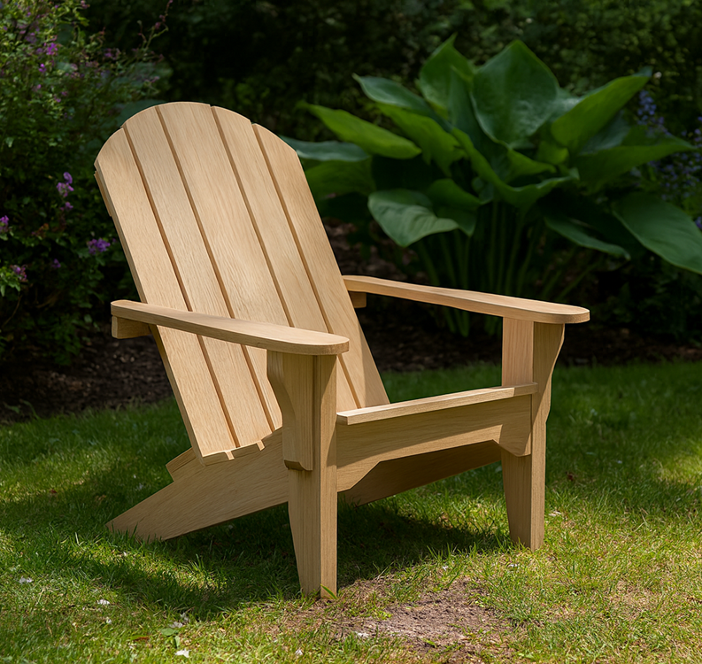 Tegning Adirondack Hagestol - Byggenkelt