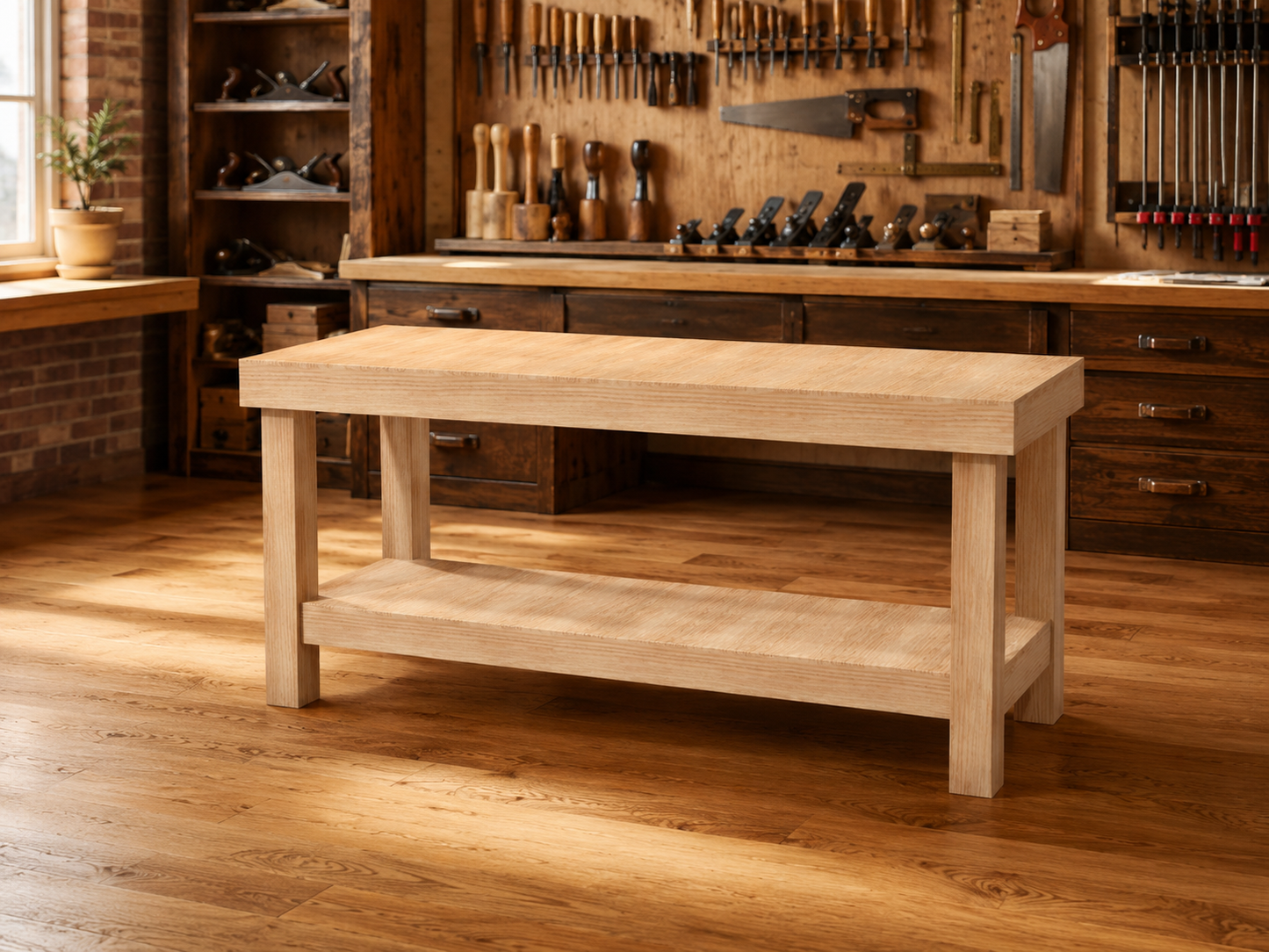 Tegning Arbeidsbord 2000 x 700 x 900 - 001 - Byggenkelt