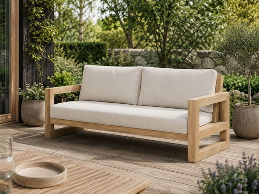 Tegning Hagesofa 4 seter massiv 2540 x 835 x 861 - Byggenkelt