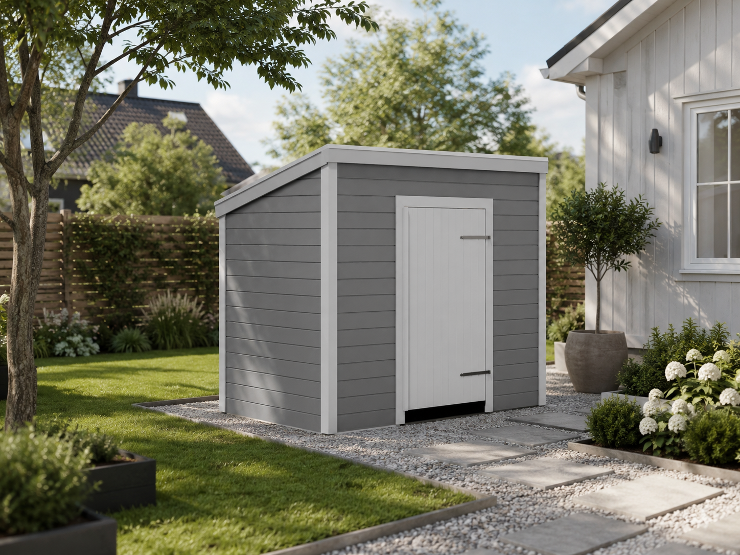 Tegning Bod 1750 x 2800 med takvinkel 15 - Byggenkelt
