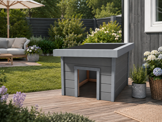 Tegning Hundehus  1166x970x890 med takvinkel 3