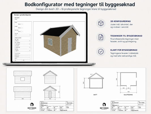 Tegninger til byggesøknad - bod