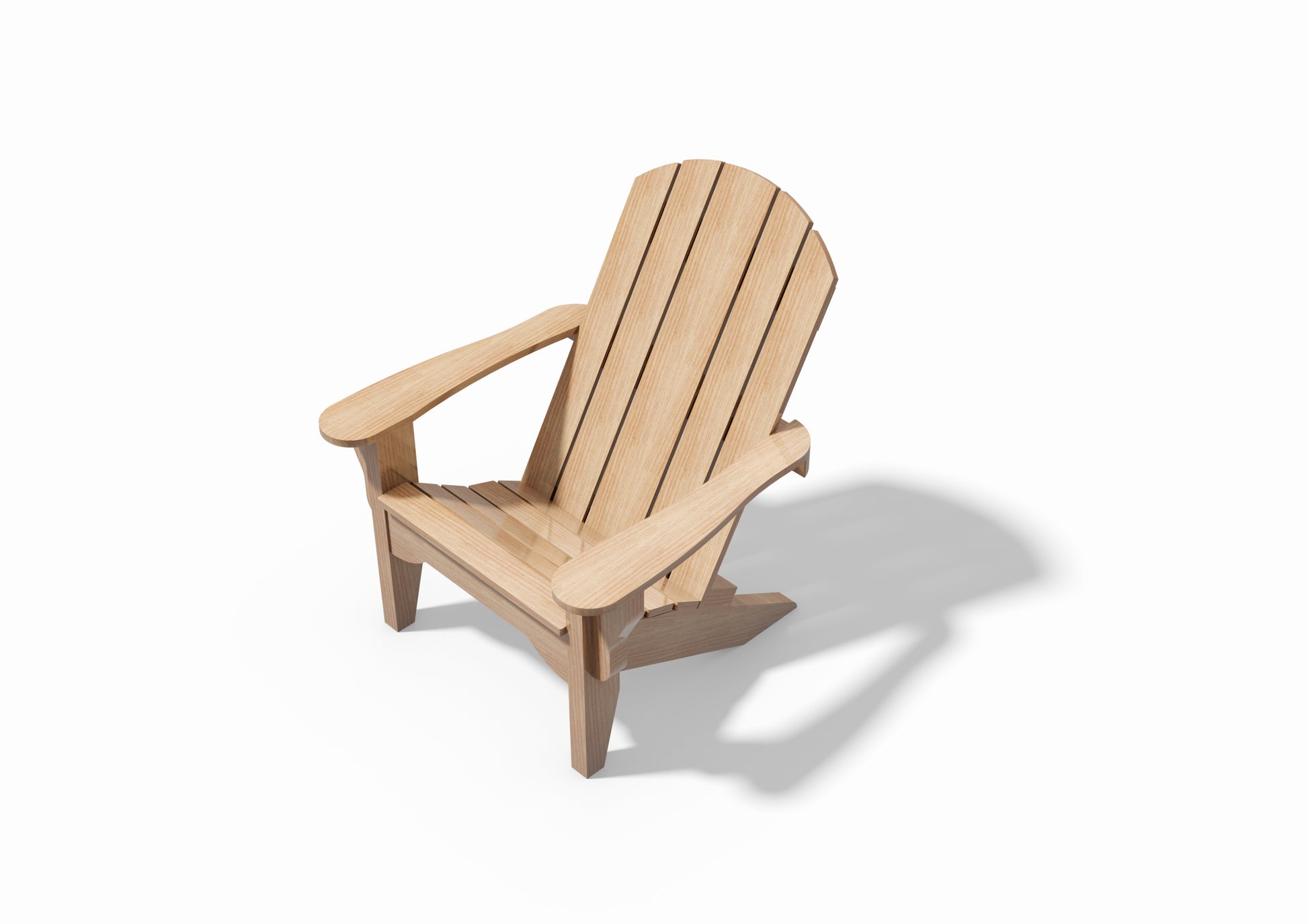 Tegning Adirondack Hagestol - Byggenkelt