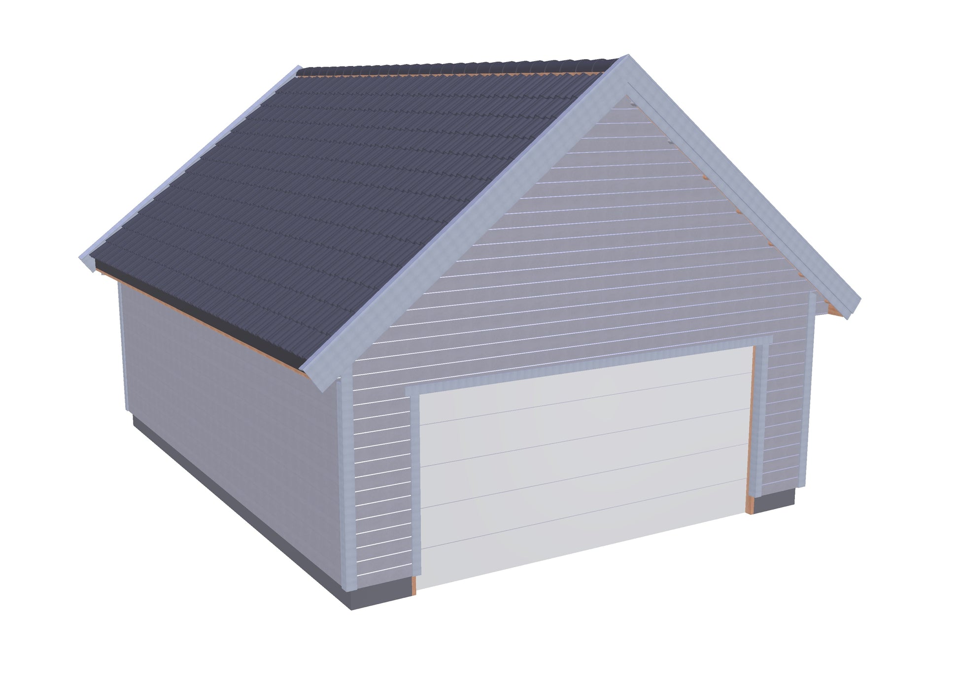 EON Element Garasje 6200 x 7400 med takvinkel 38 - Byggenkelt